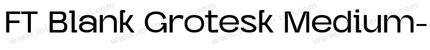 FT Blank Grotesk Medium字体转换